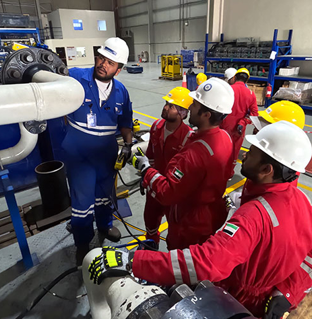 Euro Mechanical team working on industrial equipment