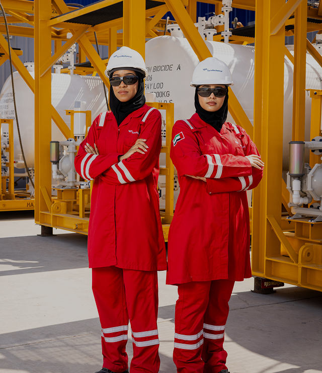 Euro Mechanical Emirati professionals in industrial safety gear