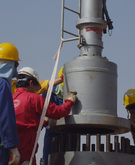 Pressure services on industrial site