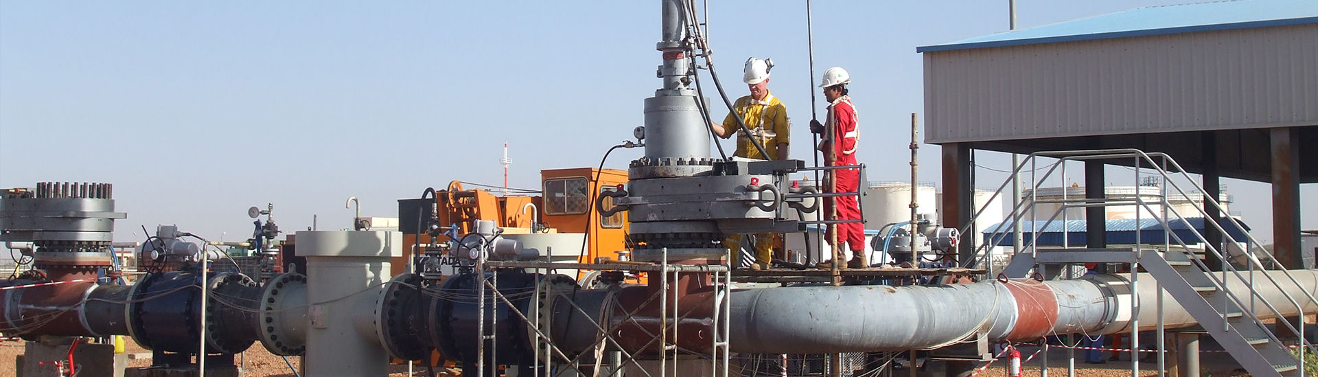 Pressure services at industrial facility