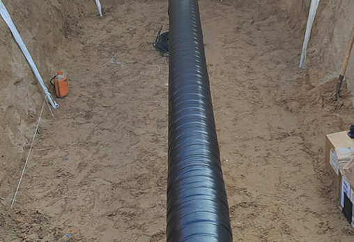 Composite wrapping repair on pipeline