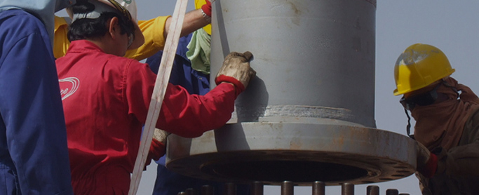 Pressure services on industrial site