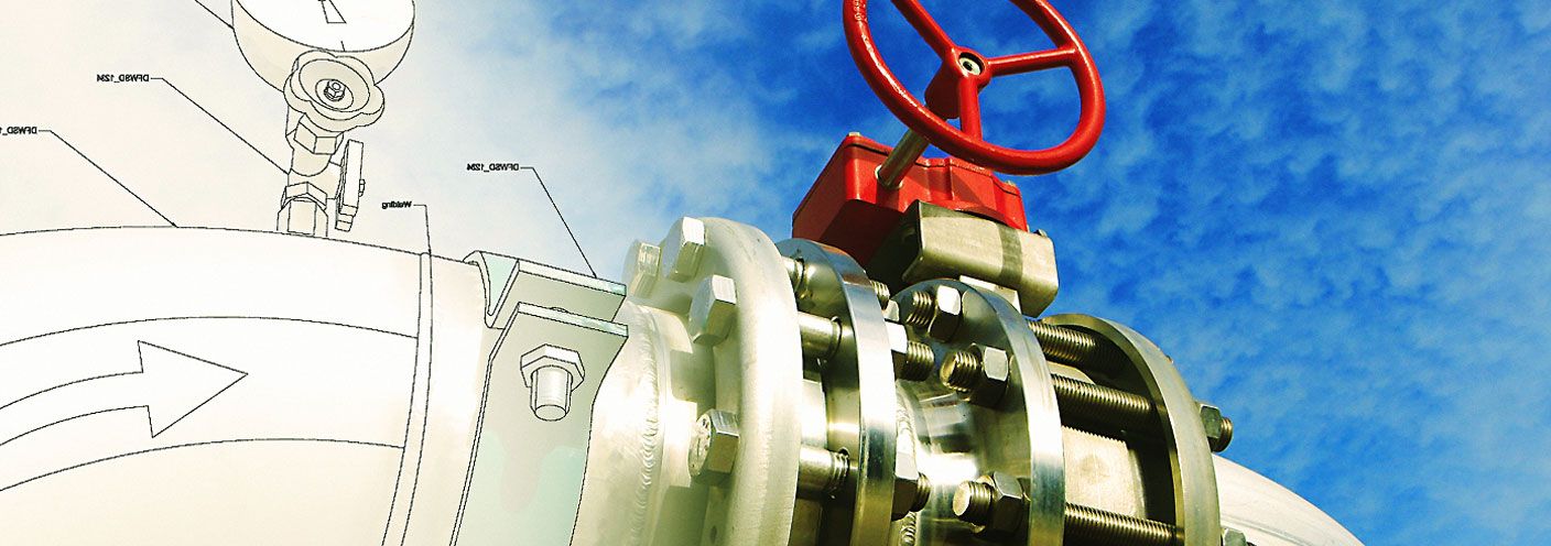 Industrial pipeline and valve background